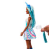 BARBIE FANTASÍA MUÑECA UNICORNIO FALDAS DE ENSUEÑO AZUL - Imagen 2