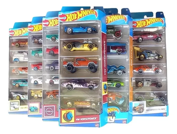 Hot Wheels Pack 5 vehículos Modelos aleatorios