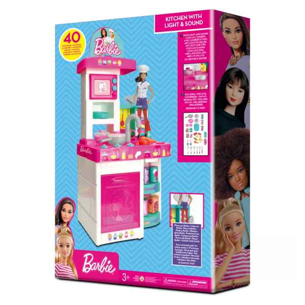 Cocina Luz y Sonido 34 Accesorios Barbie