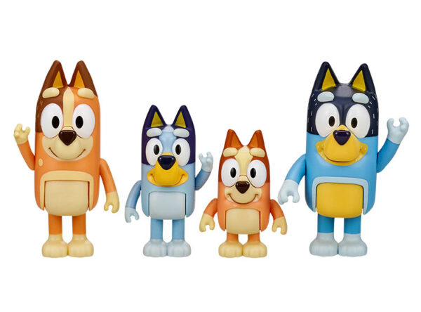 SET 4 FIGURAS FAMILY BLUEY
