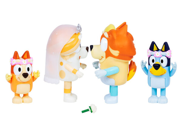 Bluey Set 4 Figuras Familia Wedding Time - Imagen 3