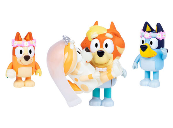 Bluey Set 4 Figuras Familia Wedding Time - Imagen 4