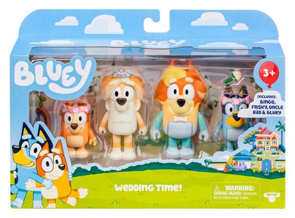 Bluey Set 4 Figuras Familia Wedding Time - Imagen 5
