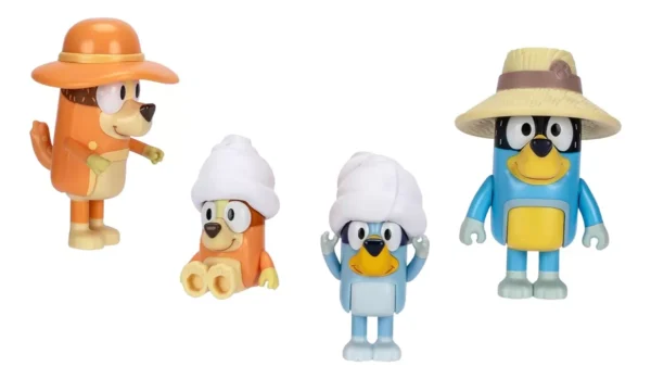 Bluey Set 4 Figuras Familia Trip