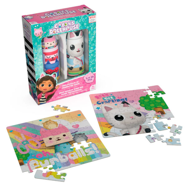 Gabby 2 Puzzles 48 piezas en Gatitubos