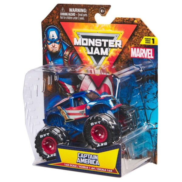 Monster Jam Vehiculos 1:64 Marvel Surtidos
