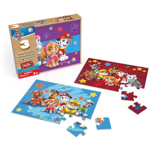 Paw Patrol 3 Puzzles de madera - Imagen 2