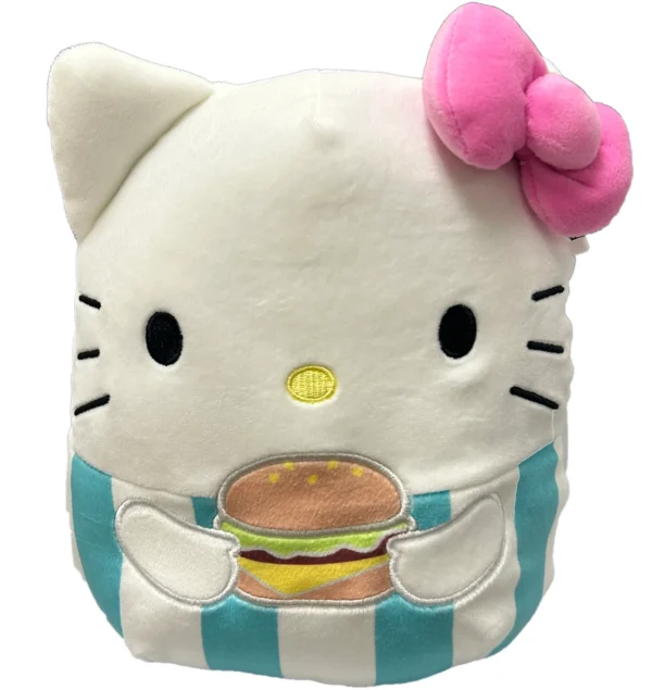 Peluche Squishmallows con clip Hello Kitty
