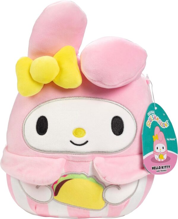 Peluche Squishmallows con clip My Melody
