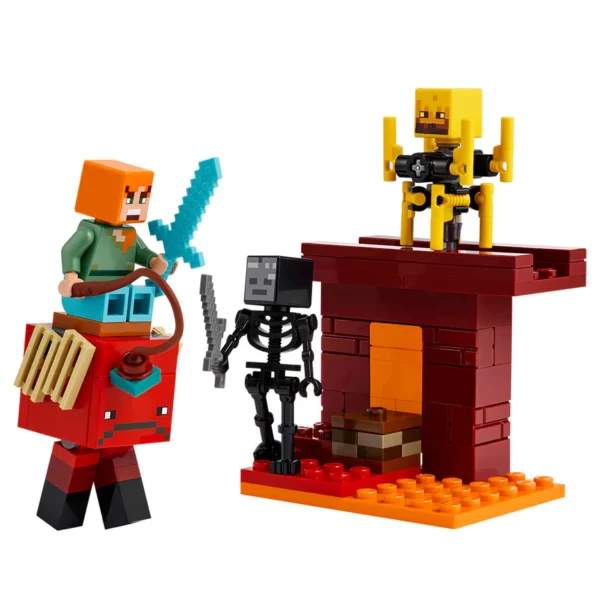 Minecraft Lego La Batalla de Lava del Inframundo - Imagen 2