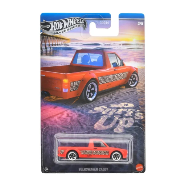 Hot Wheels Volkswagen Caddy Surf S Up Silver Series Mattel Rojo