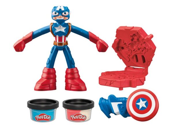 Play Doh Marvel Capitán América Escudo Sello - Imagen 2
