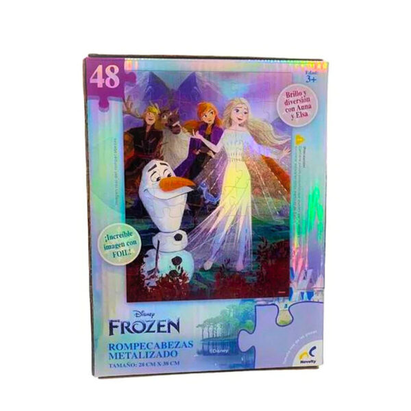 Puzzle Metalizado Frozen 48 Piezas - Imagen 2