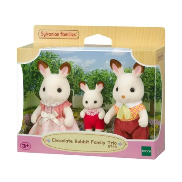 Familia Conejo de Chocolate Trio