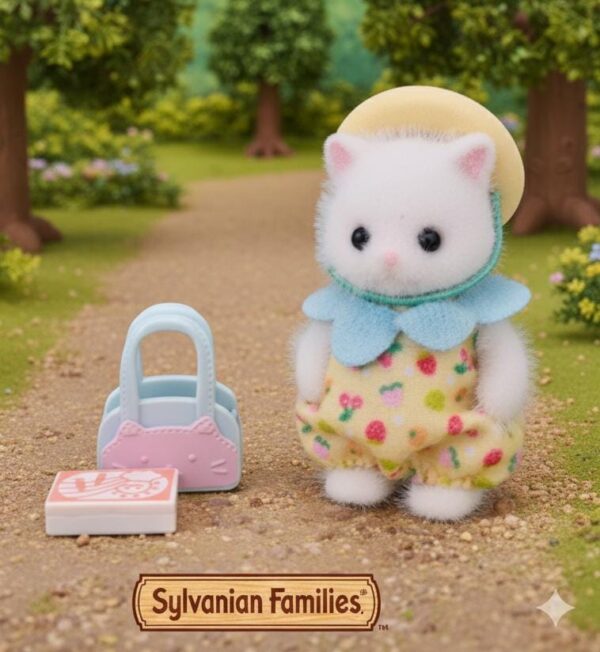 Sylvanian Individuales Bebé Gato Persa-Caminando Juntos