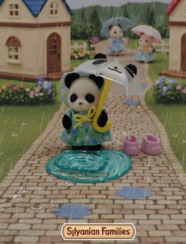 Sylvanian Individuales bebé Panda-Guardería Dia de lluvia