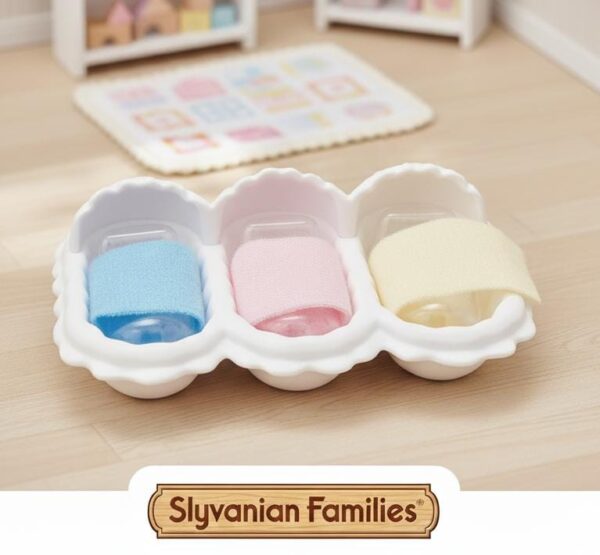 Sylvanian Individuales Cunita Bebé Trillizos