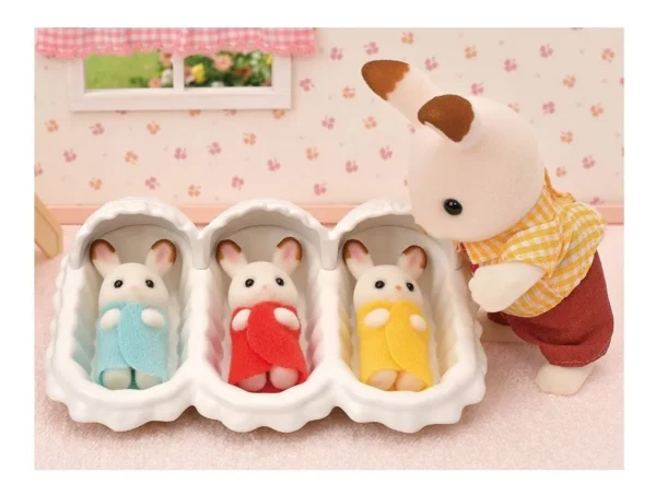 Sylvanian Individuales Cunita Bebé Trillizos - Imagen 2
