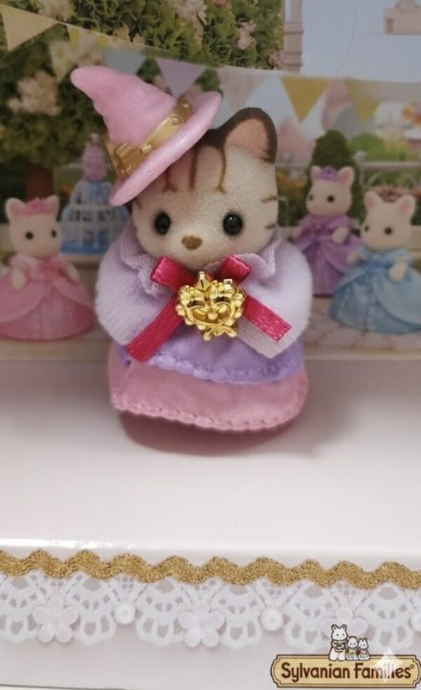 Sylvanian Individuales- Bebé Gato de Rayas-Princesa Real