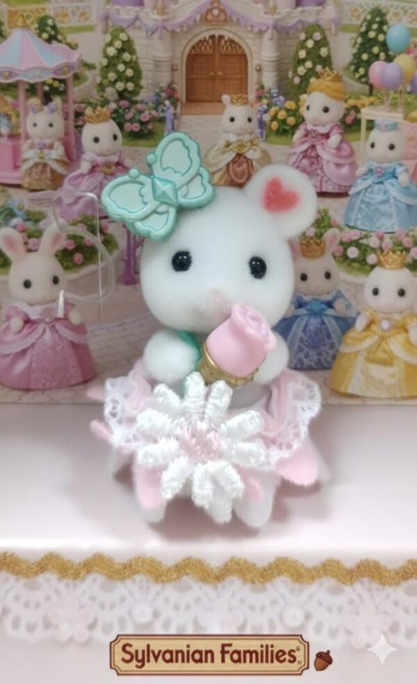 Sylvanian Individuales- Bebé Ratón Marshamallow-Princesa Real