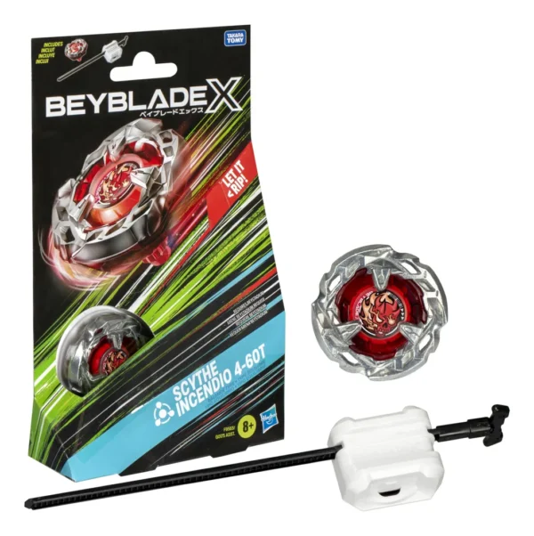 Beyblade X Kit Inicial Scythe Incendio
