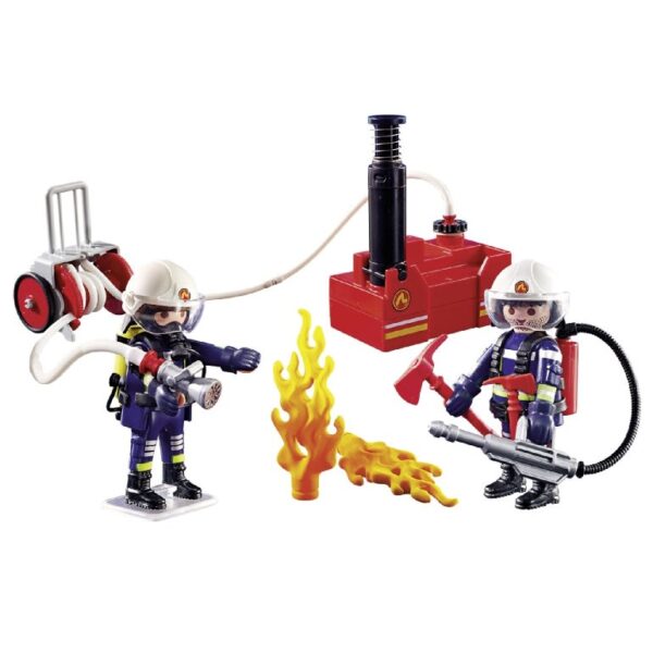 Playmobil City Action Bomberos Con Bomba De Agua - Imagen 2