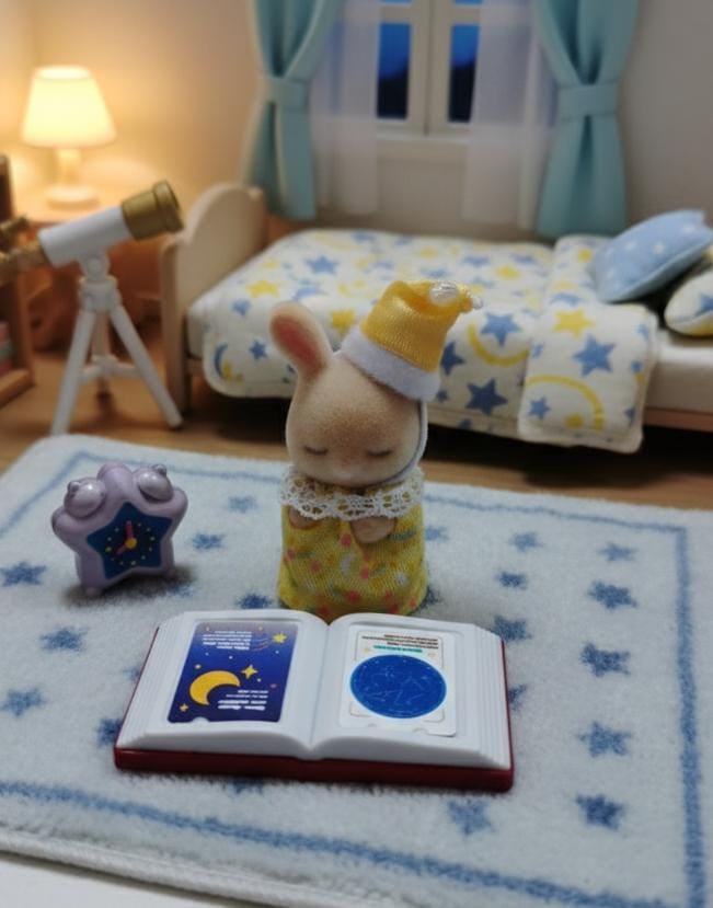 Sylvanian Individuales Bebe Conejo de Leche-Fiesta de Pijamas