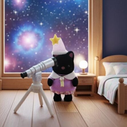 Ternurines Individuales – Bebe Gato Medianoche – Fiesta de Pijamas