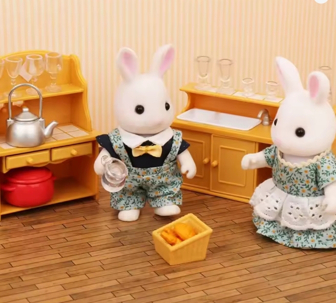 Set de Muebles y accesorios para casa de Muñecas