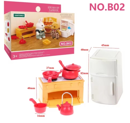 Set de Muebles y accesorios para casa de Muñecas - Imagen 3