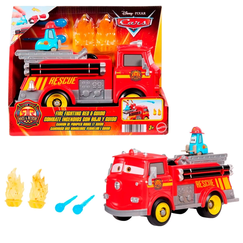 Cars Camión de Bomberos Combate Incendios