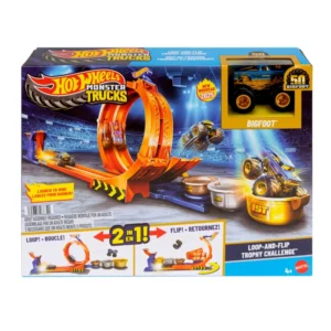 HOT WHEELS MONSTER TRUCKS COMPETENCIA DE BIG FOOT GIROS
