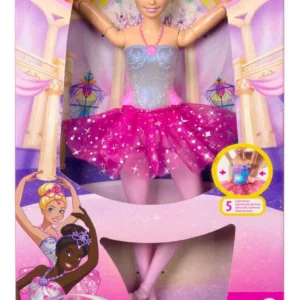 Barbie bailarina luces brillantes tutú rosa