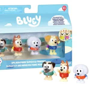 Bluey Bingo Y Sus Amigos Pack 4 Figuras Parque Acuático