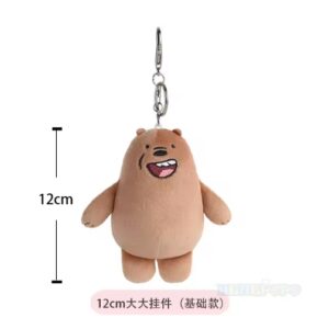 Llavero Peluche Osos Escandalosos Pardo