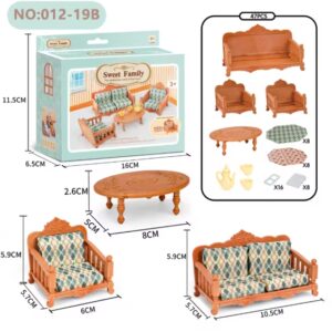 Sweet Family Mini Juego de sala y Accesorios