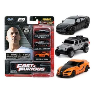 Rápido y Furioso Set 3 Vehículos 4cm