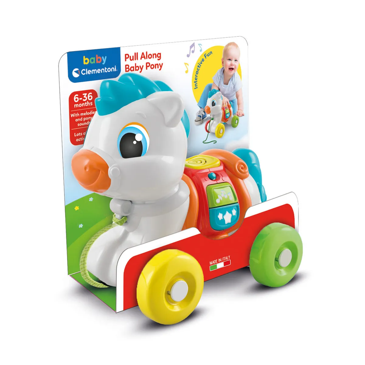 Clementoni Juguete de Arrastre Baby Pony