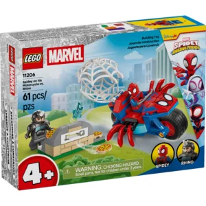 Lego Spidey en su Moto vs. Rino