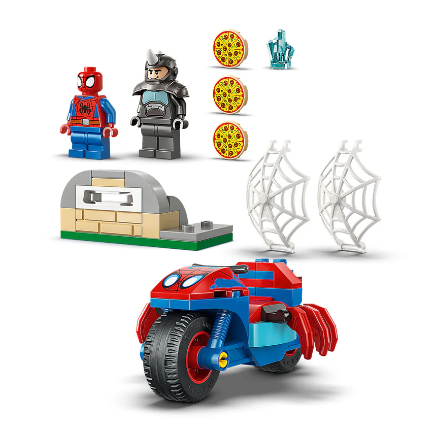 Lego Spidey en su Moto vs. Rino - Imagen 3