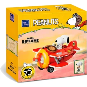 Snoopy Juego Construcción Peanuts Biplano