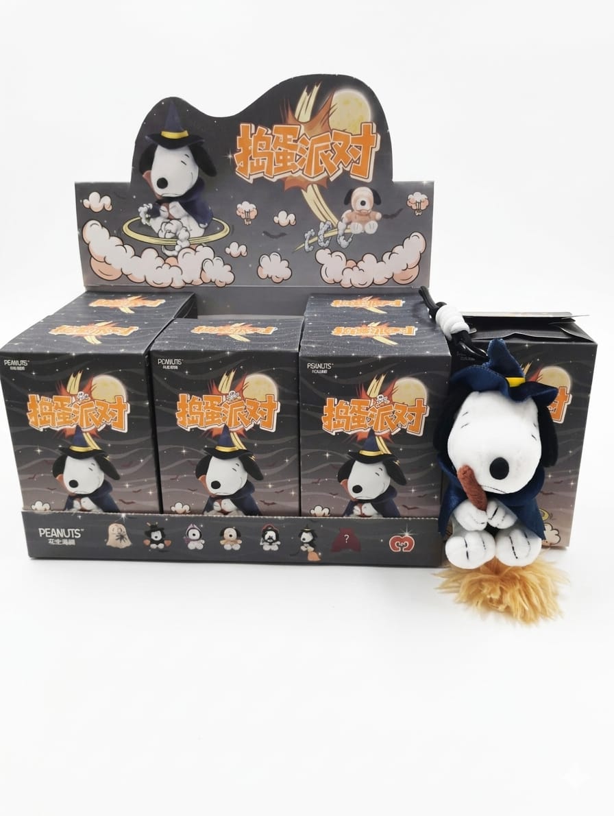 Snoopy Llavero Peluche Serie Fiesta de Truco