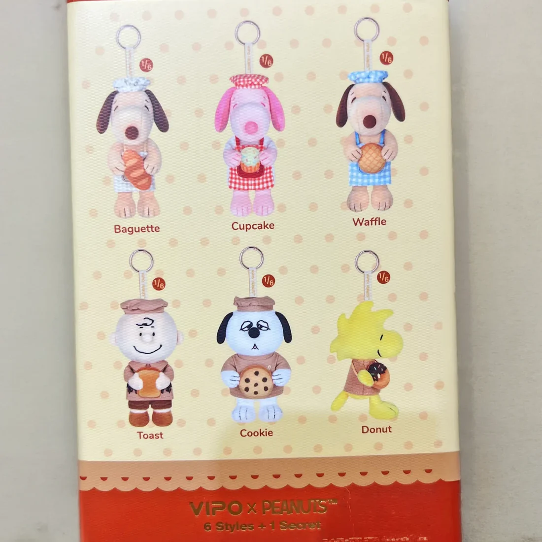 Snoopy Llavero de peluche serie Panaderia - Blind Box - Imagen 3