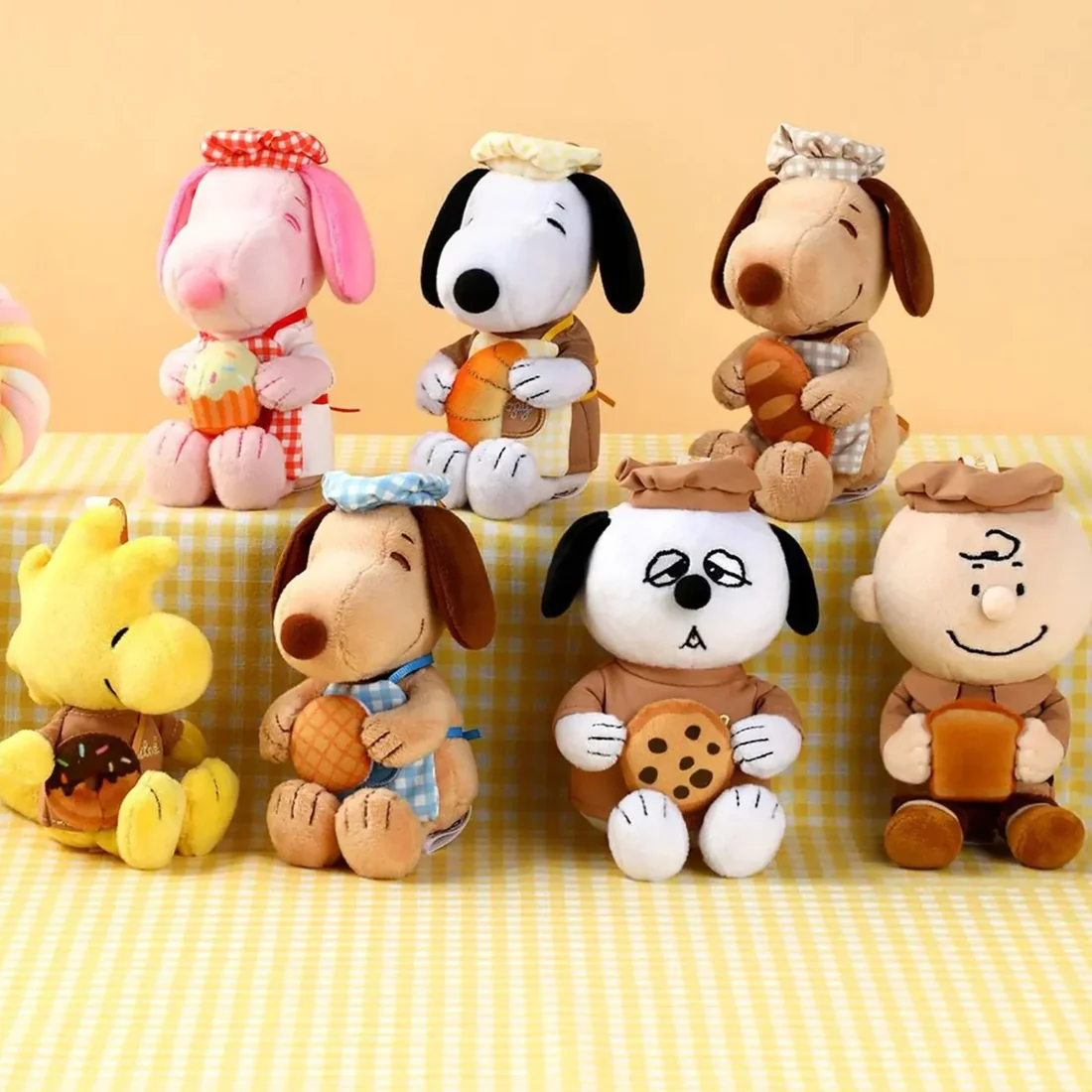 Snoopy Llavero de peluche serie Panaderia - Blind Box