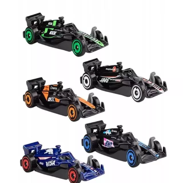 Hot Wheels Pack 5 Autos Formula 1 Escala 1:64 - Imagen 2