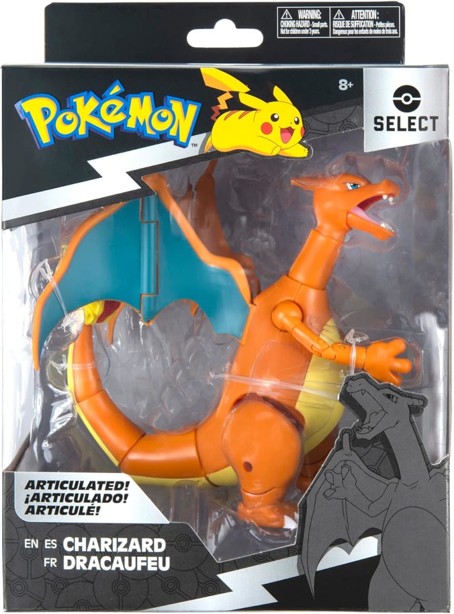 Pokémon Figura articulada Selec de 15 cm - Charizard