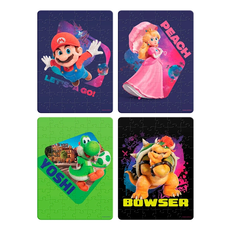 Rompecabezas Super Mario Bros 4 en 1 La Película - Imagen 2